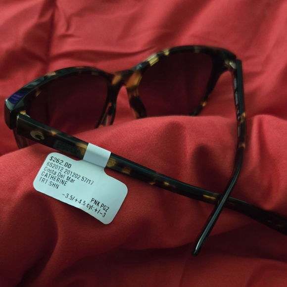 Authentic Costa Del Mar Catherine Tortoise Shn Sunglasses w/ Dark Lenses No Box. - Picture 3 of 4